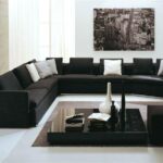 Black Modern Sofas Adds Sleek Design to Sectional Sofas